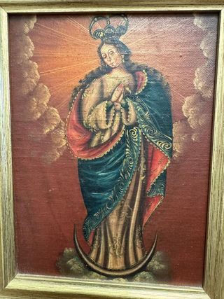 Pareja de óleos sobre tabla,