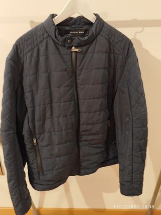 Abrigo hombre azul oscuro