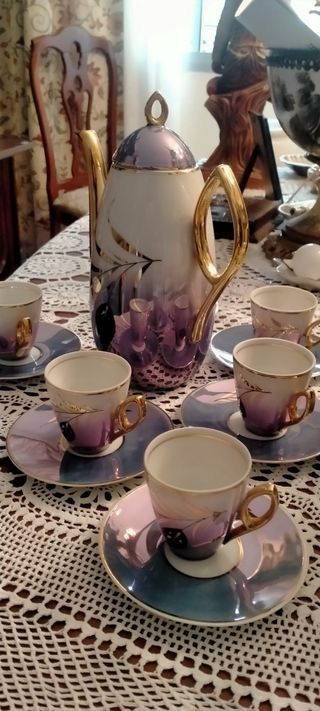 Antiguo juego de té o café porcelana