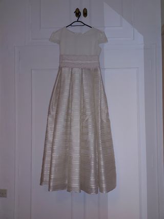 Vestido comunión con cancan y tocado