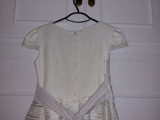 Vestido comunión con cancan y tocado