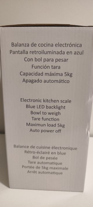 Báscula de cocina nueva