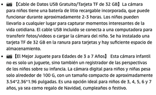 CAMARA DE FOTOS INFALTIL DIGITAL 32 GB