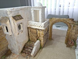 Edificación, casa para el belén