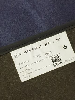 Set alfombrillas G63 AMG S