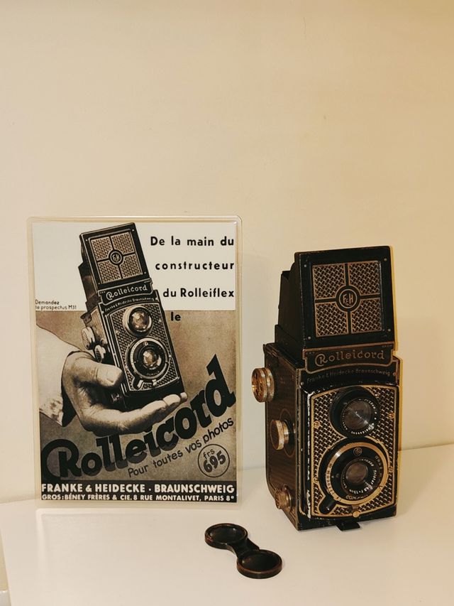 Rolleicord I Art Deco + 2 imágenes + protector