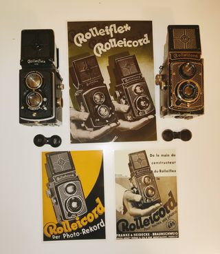 Rolleicord I Art Deco + 2 imágenes + protector