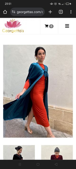 CAPA PARA VESTIDO FIESTA