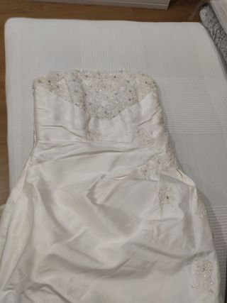 VESTIDO NOVIA SEDA T.40/42