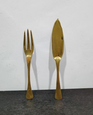 Bronce antiguos cubiertos gran tamaño Ingleses