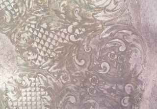 Antigua bandeja gran tamaño Francesa FLEURON Plata