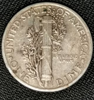 Moneda one dime de plata 1943