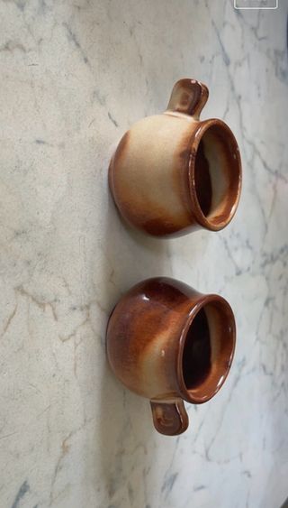Coppia tazzine terracotta 