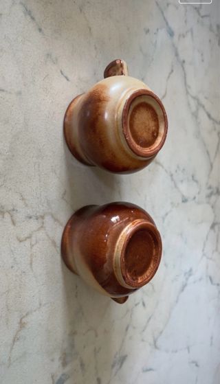 Coppia tazzine terracotta 