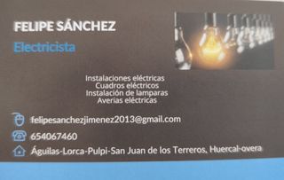 ELECTRICISTA a domicilio.