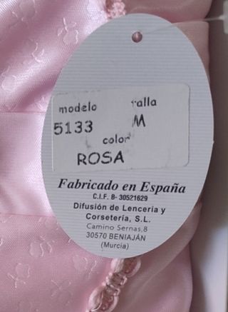 Camisón M/C rosa T/M