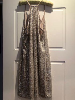 Vestido lentejuelas corto fin de año