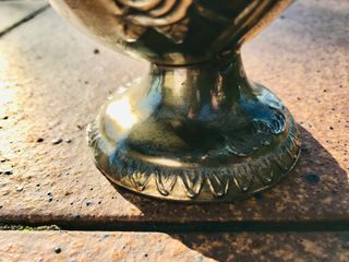 ANTIGUO AZUCARERO CON FORMA DE COPA Y CUCHARILLA