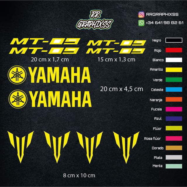 Kit Pegatinas Yamaha Mt-09