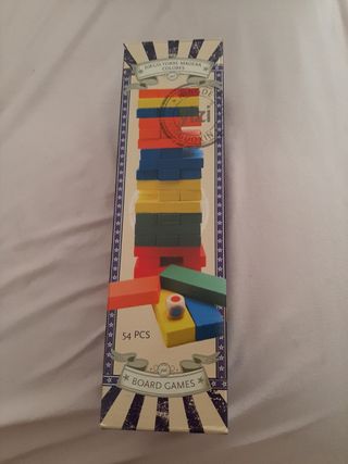 Juego torre madera colores