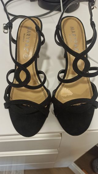 Sandalias negras 38