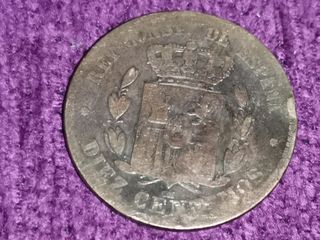 Moneda Alfonso XII   10 cts año 1878