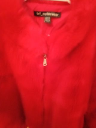 Chaqueta pelo  roja