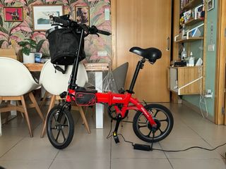 Bicicleta electrica Urban Beetle Roja plegable