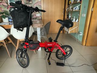 Bicicleta electrica Urban Beetle Roja plegable