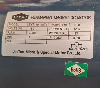 Motor Generador 180v