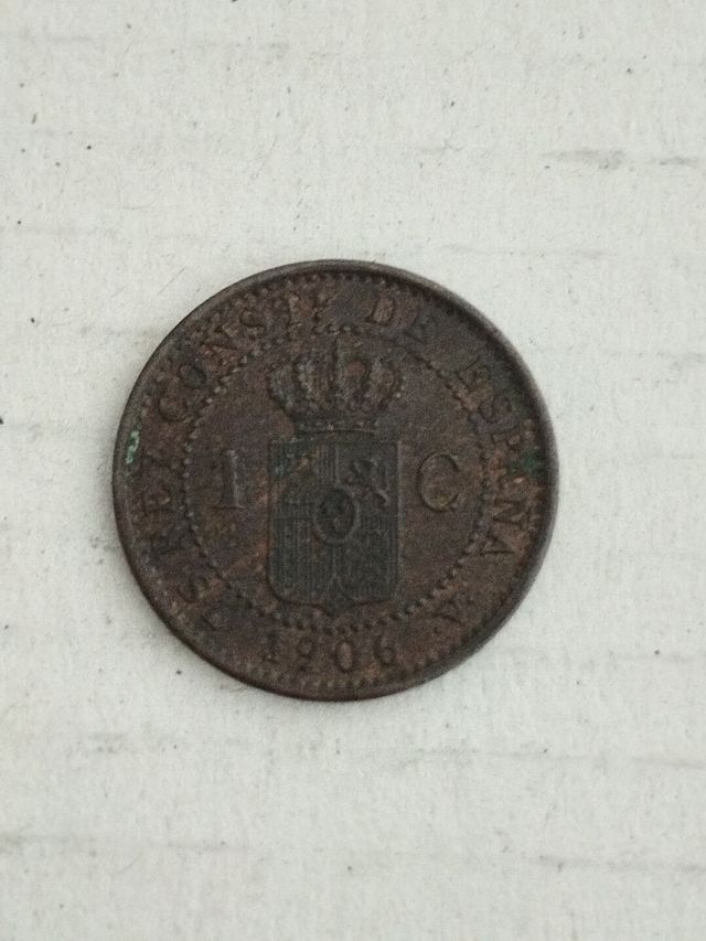 Moneda 1 céntimo 1906