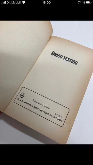 Libro Unico testigo best seller