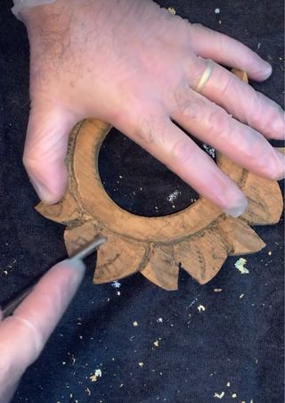 ESPEJO TALLADO MADERA