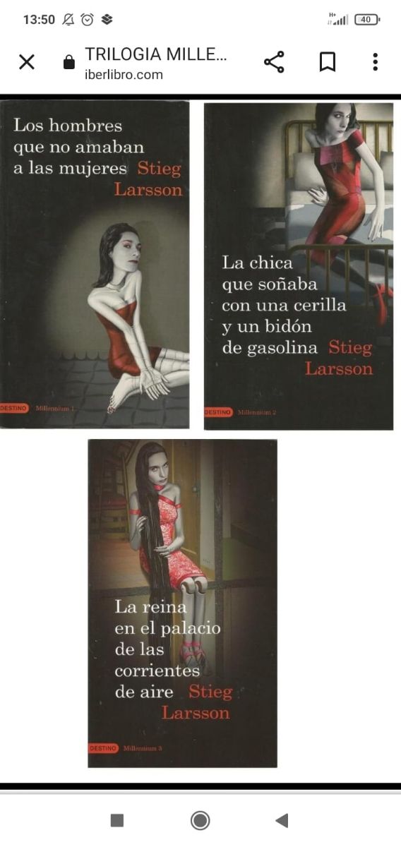 Libros trilogía millenium