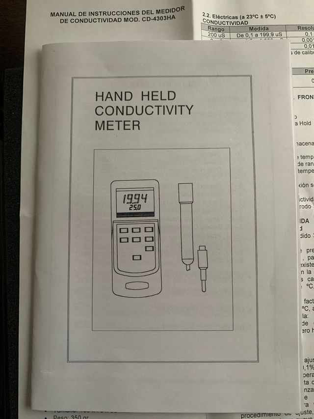 misuratore di conducibilità 