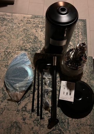 ESTUFA PARASOL DE EXTERIOR EN NEGRO SILVER HSS-A