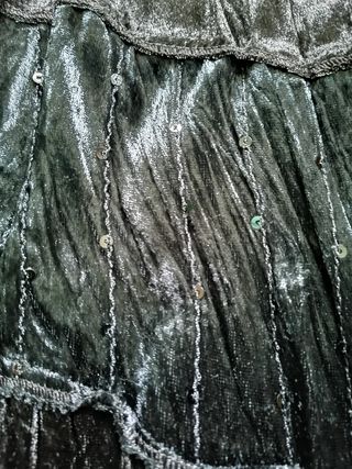 Falda terciopelo y lentejuelas fiesta