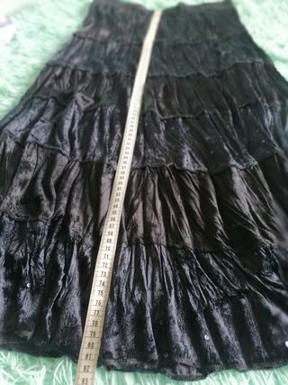 Falda terciopelo y lentejuelas fiesta