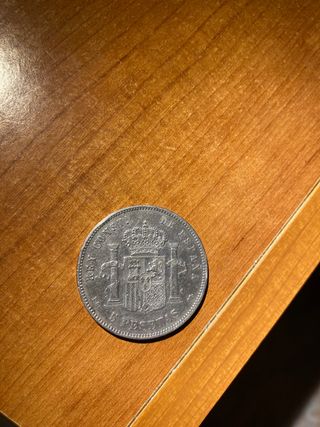 moneda de plata de cinco pesetas