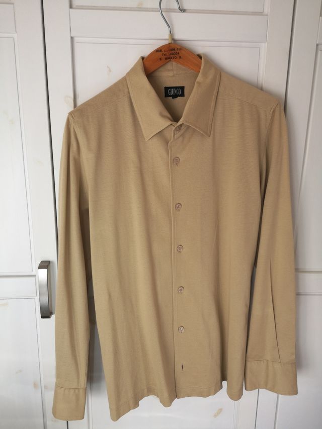 Camicia Jersey uomo beige