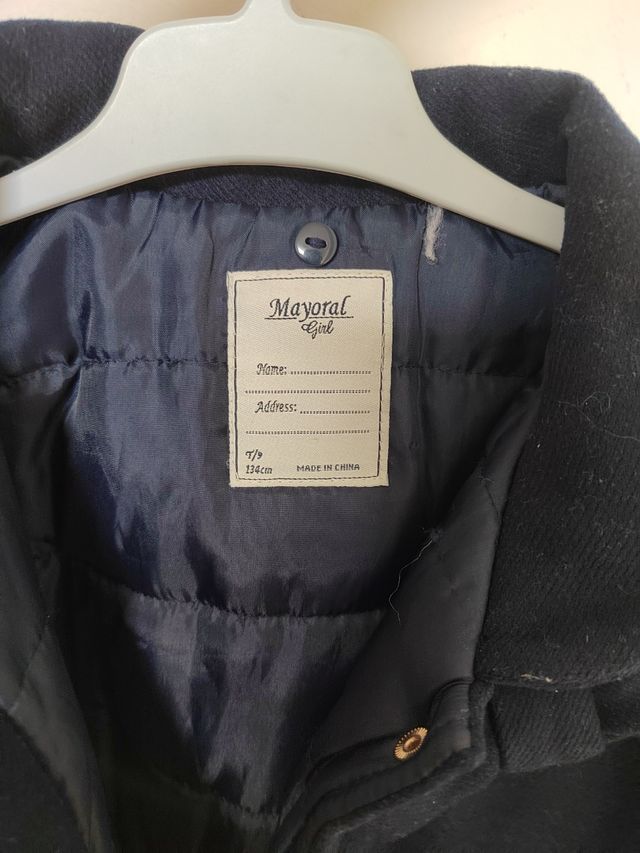 Mayoral abrigo infantil