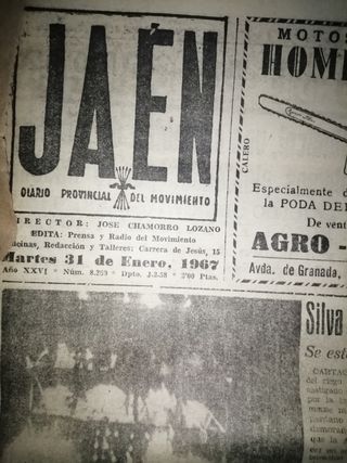 Lote periódicos diario Jaén años 60 y 70