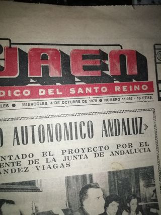 Lote periódicos diario Jaén años 60 y 70