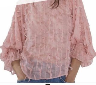 camisa flecos zara