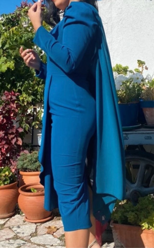 vestido invitada talla s con capa