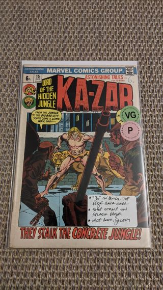 Astonishing Tales 15 Marvel 1972