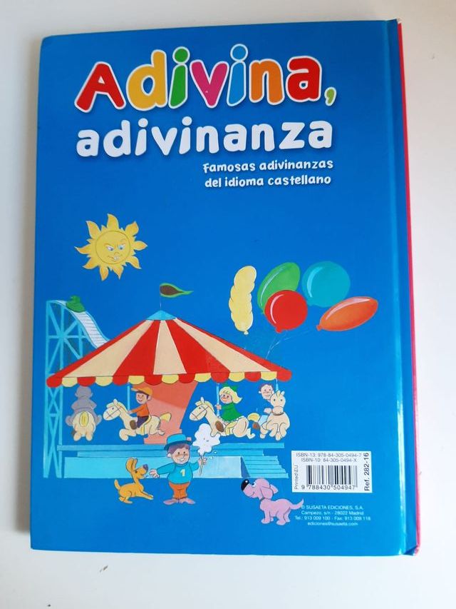 Adivina, adivinanza. Famosas adivinanzas. Susaeta