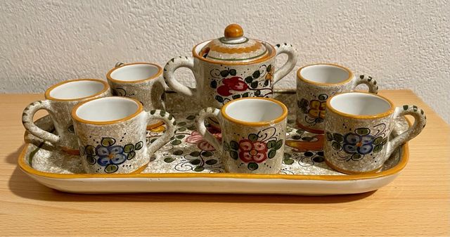SET CAFFÈ CERAMICA MAIOLICA DERUTA