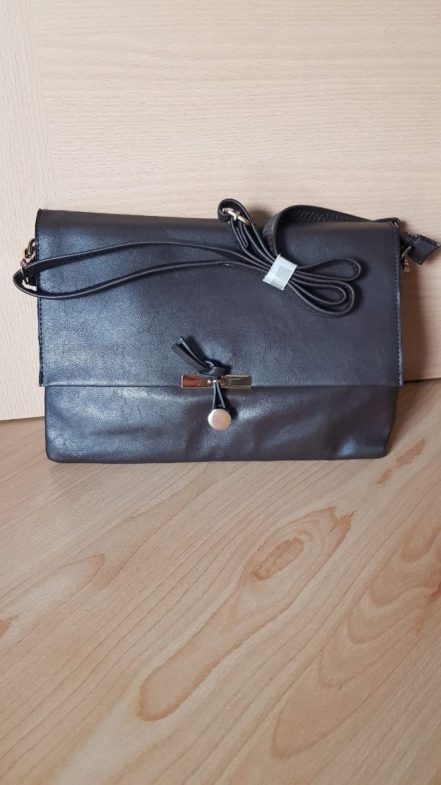 Bolso polipiel marrón