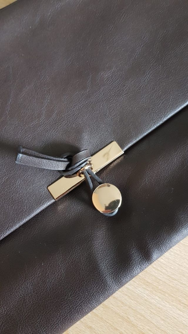 Bolso polipiel marrón